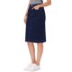 thumbnail image 4 of INSPIRE CHIC Falda de Mezclilla para Mujeres Regreso a Clases Cintura Alta con Abertura Bolsillos Traseros Falda Lápiz a la Rodilla XS Denim Azul Crudo, 4 of 6