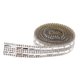 thumbnail image 4 of 1 Yard Silver Rhinestone Ribbon Crystal Costura ajuste DIY Crafts 6 filas 15mm, 4 of 5