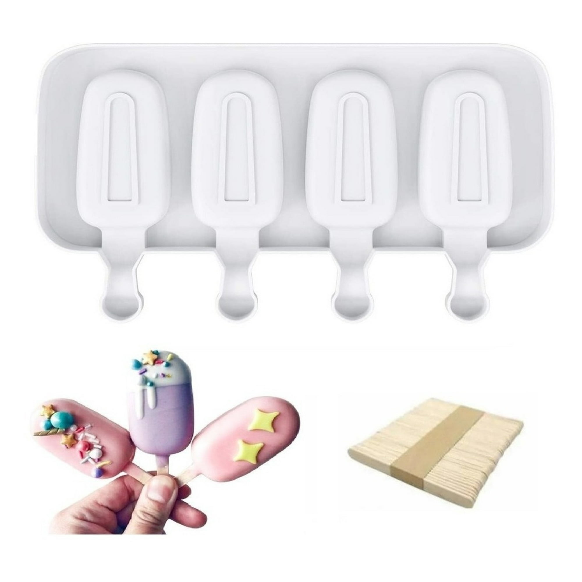 Genérico - Moldes De Silicona Para Helados Molde Paletas Helado Paleta