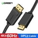 thumbnail image 1 of Cable Displayport 1.2 M/M (4k/60hz) O ( 2k/144hz) 3m Ugreen Dp102, 1 of 2