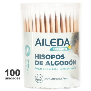 Aileda Cotonitos Algodón Con Varilla De Madera 100U Full Palitos Cotonitos Varitas De Algodon