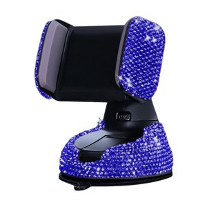 Magideal - Soporte Para Teléfono Para Automóvil, Diseño Fijo Giratorio Para Soporte Para Teléfono, Accesorios Interiores Para Ventilación De Aire, Premium, Fácil Azul