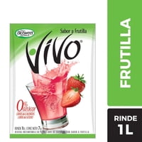 Jugo En Polvo Sabor Frutilla Sobre 7 G Vivo