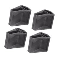 Ioensy - 4 Cubiertas Antideslizantes Para Patas De Escalera De Repuesto, Almohadillas Negras Para Patas De Escalera Con Estabilidad Mejorada