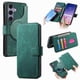 thumbnail image 1 of Funda Billetera Magnética para Samsung Galaxy S25 Soporte Tarjetas Desmontable Verde, 1 of 6