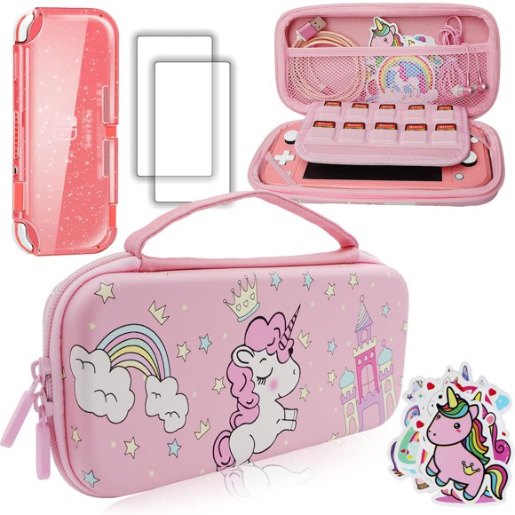 Estuche de transporte y kit de accesorios para Nintendo Switch Lite