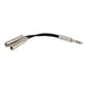 thumbnail image 2 of Cable Divisor de Audio Stereo Y de Jack de 6.35mm 1/4'' Macho a 2X 6.5mm 1/4'' Femenino, 2 of 3