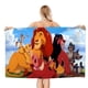 thumbnail image 1 of El Rey León Simba Toalla de playa de secado rápido con diseño temático, regalo para mujeres y niñas, ideal para cumpleaños, fans, amantes de la música, uso en la playa o al aire libre, 78 × 160 cm, 1 of 6