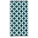 thumbnail image 1 of Cortina de ducha con diseño de círculos geométricos superpuestos en azul y gris, sin costuras, con ganchos, tamaño 36 x 72 pulgadas, 1 of 3