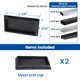 thumbnail image 3 of Accesorios para barandillas Muzata HT10 HT14 de acero inoxidable, paquete de 2, 3 of 5
