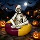 thumbnail image 3 of Figura decorativa esqueleto en flotador halloween, 3 of 4