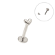 thumbnail image 1 of Piercing labret Zoe titanio F136 8mm 16G plateado, 1 of 3
