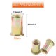 thumbnail image 2 of Kit surtido de remaches Rustark, 50 unidades, 1/2 pulgadas, 13 UNC, chapado en zinc, 2 of 7