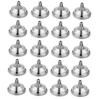 Ioensy - 20 Piezas Mini Soporte De Bandera Para Escritorio, Accesorio Para Conferencias De Fiestas, Práctico Y Resistente, Plateado