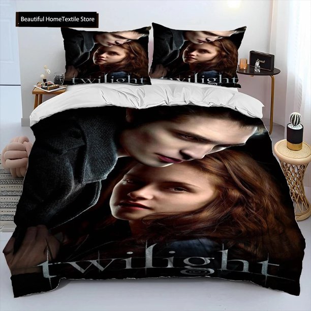 3D The Twilight Saga HD Printed Comforter Bedding Set,Duvet Cover Bed Set Quilt Cover Pillowcase,king Queen Size Bedding Set BoyBed Sheets