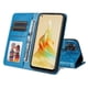 thumbnail image 2 of Funda tipo cartera FOXDOCK para OPPO Reno 8T 4G , diseño girasol en relieve, cuero PU, cierre magnético, soporte y tarjetero, 2 of 5