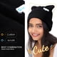 thumbnail image 2 of Invierno Beanie Hats para mujeres Gato Ear Tejido a punto Beanie Cute Gato Skull Hat Caliente Slouchy Beanies para mujeres, Negro, One Size, 2 of 6