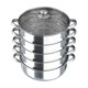 thumbnail image 1 of Vaporizador Verizcc de 5 Niveles 30 cm, Acero Inoxidable con Tapa de Vidrio, 1 of 9