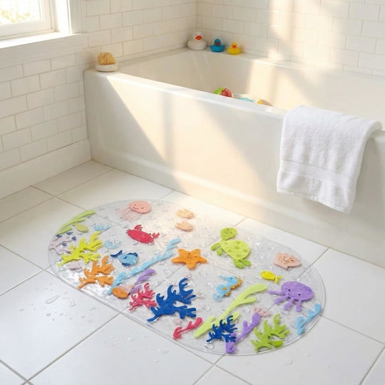 Piso Antideslizante 37x69cm Pvc Haus Kids