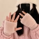 thumbnail image 2 of Guantes suaves  de invierno sin dedos medio dedo esponjoso, 2 of 8