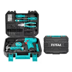 Set Atornillador Inalambrico 12V + Herramientas 81 Pcs Total