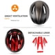 thumbnail image 5 of Casco de bicicleta Shinmax BC-001 para hombre y mujer con gafas, 5 of 9