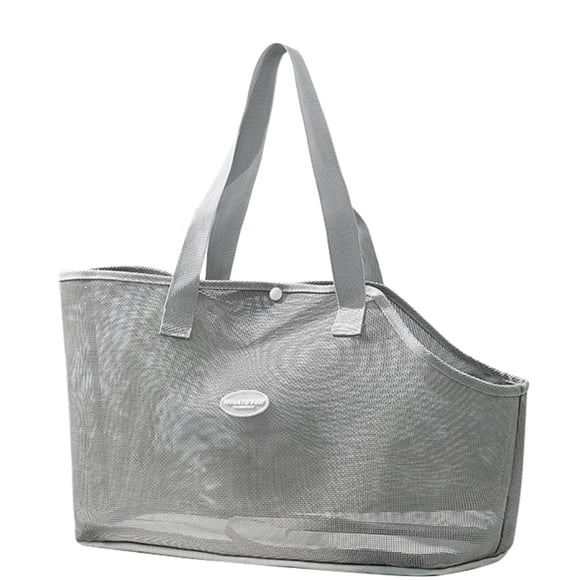 Bolso transportador para mascotas KAMEIOU de malla transpirable gris 42 x 24 x 20 cm