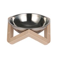 Magideal - Tazón Elevado Para Gatos, Tazón Para Mascotas, Tazón Para Gatos, Tazón De Comida, Tazón De Comida Para Gatos Para Gatitos, Perros Pequeños, Gatos Domé Tazón De Acero Albaricoque