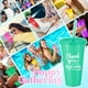 thumbnail image 3 of Vaso Skylety, 96 unidades, regalo de agradecimiento, 700 ml, con tapa y pajita, 3 of 3