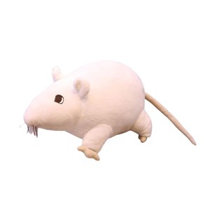 Magideal - Encantadora Muñeca De Juguete De Ratones, Muñeca De Almohada De Animales, Juguete De Peluche, Muñeca De Ratón De Simulación De Dibujos Animados De Blanco