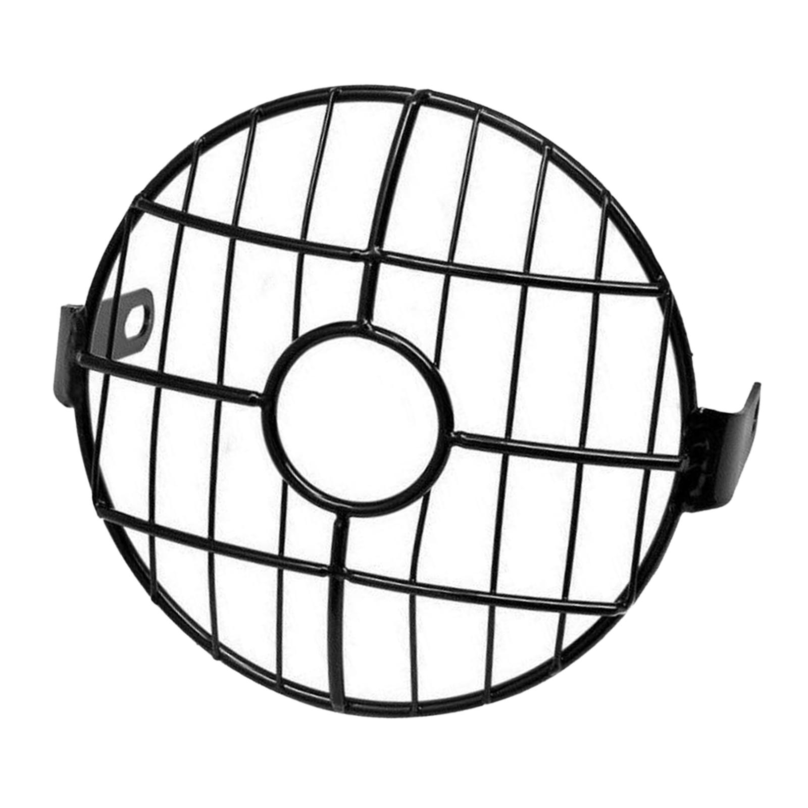 Ioensy - Protector De Parrilla Para Faro Delantero De Motocicleta De 6,5 Pulgadas Para Cafe Racer Round Center