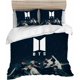 thumbnail image 1 of BTS Bedding Set, TBS Bangtan Boys Duvet Cover with Pillowcase BTS Microfiber D Print, Multicolor, for, 1 of 3