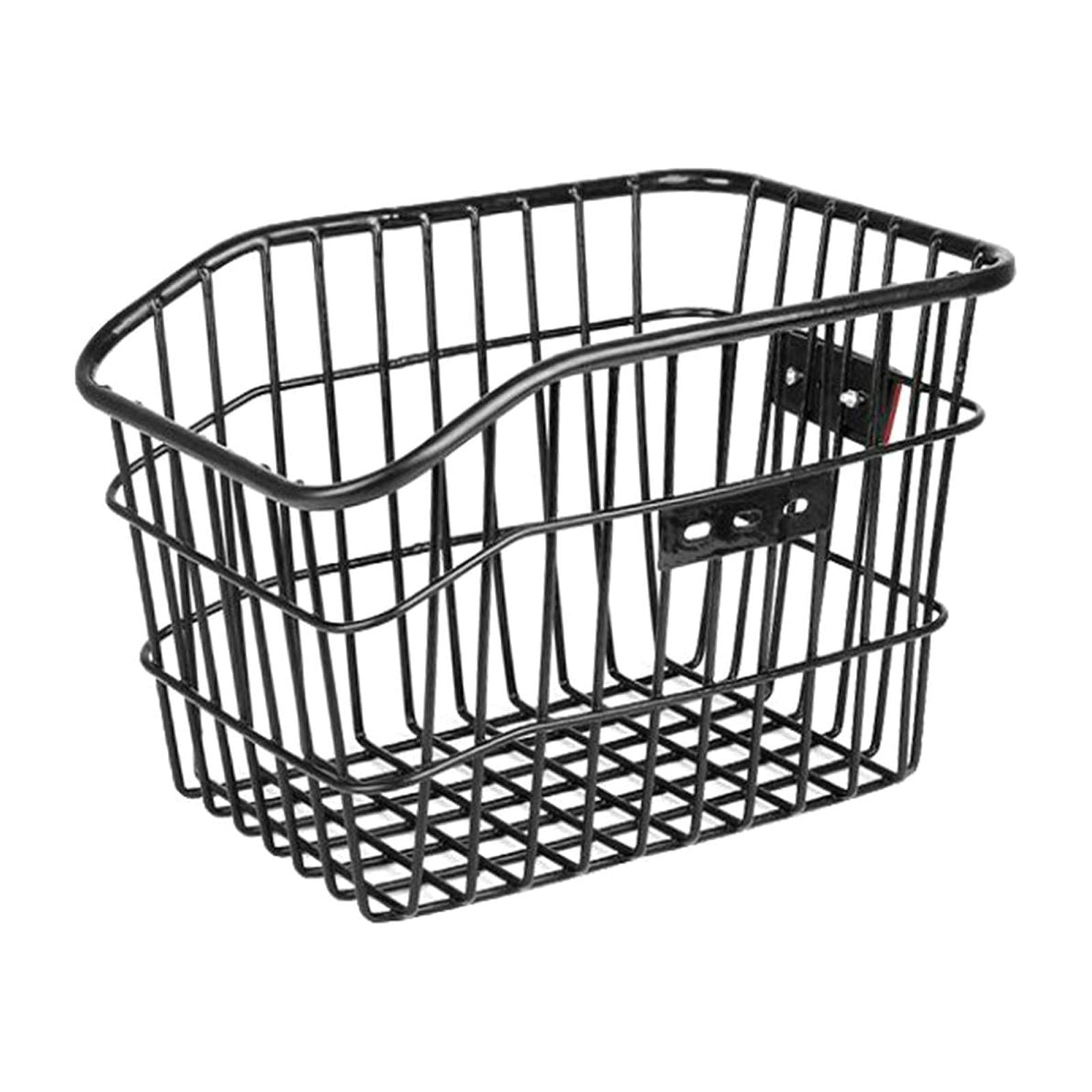 Magideal - Cesta De Bicicleta Trasera, Cesta De Almacenamiento De Bicicletas Con Luz Trasera, Dispositivo De Almacenamiento De Viaje, Cesta De Bicicleta Fácil De