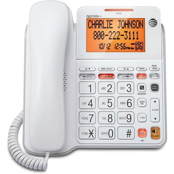 Teléfono con cable AT&T CL4940 con sistema de contestador digital