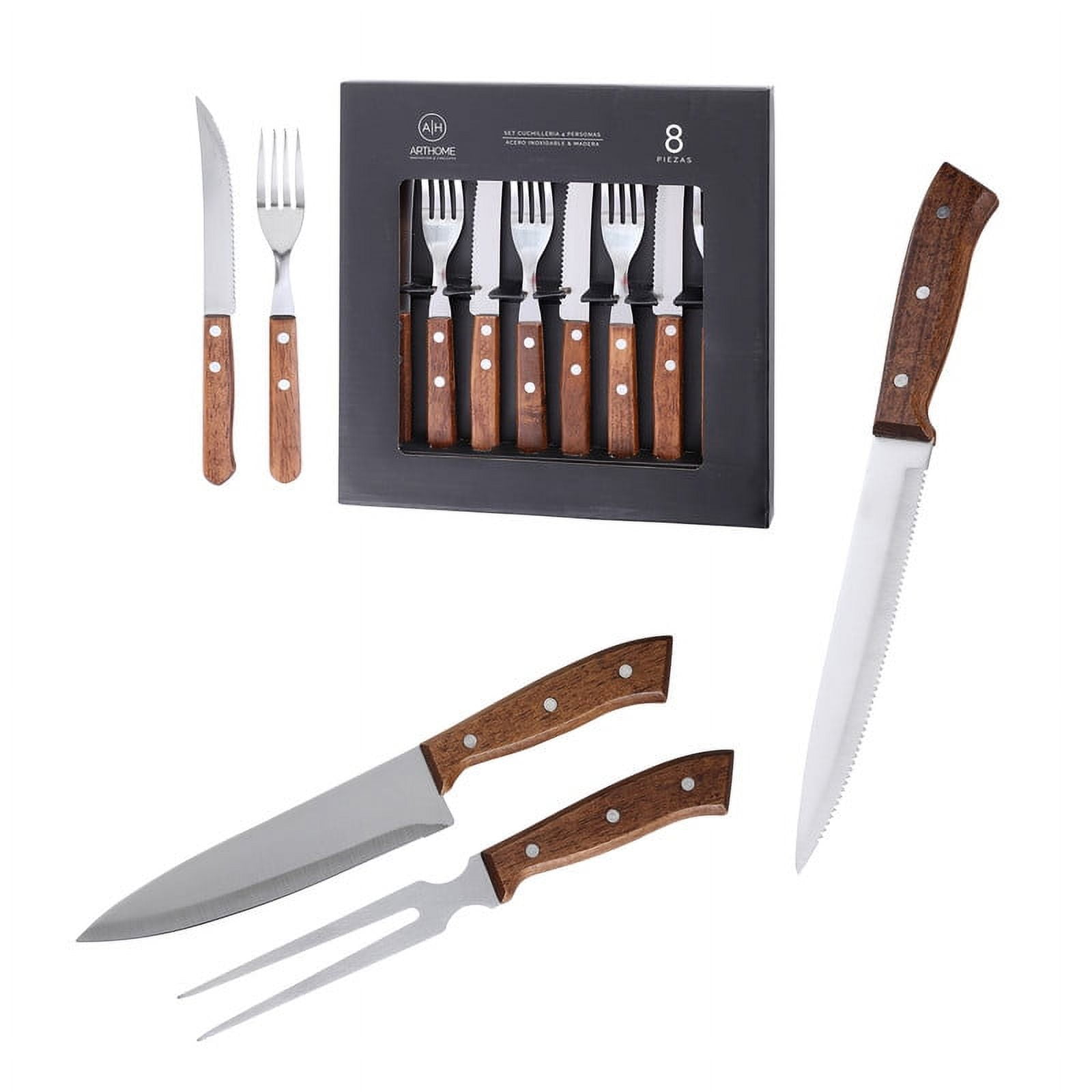 Set Parrilla 11 Piezas Acero Inoxidable Arthome Par08