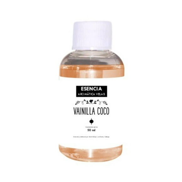 Esencias Aromáticas Pura Para Velas De Soya Y Parafina 50ml Coco Vainilla