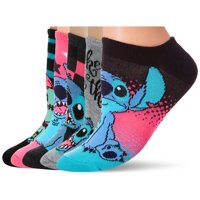 Calcetines Casuales Disney Lilo & Stitch Para Mujer, Paquete De 5, Tallas 36-43