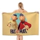 thumbnail image 1 of Pat y Mat Toalla de playa de secado rápido con diseño temático, regalo para mujeres y niñas, ideal para cumpleaños, fans, amantes de la música, uso en la playa o al aire libre, 78 × 160 cm, 1 of 6