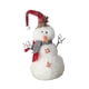 thumbnail image 3 of Adorno Navideño De Muñeco De Nieve Para Escaparate De Vacaciones Para Sala De Estar, Estante Mediano Con Sombrero Rojo, 3 of 3