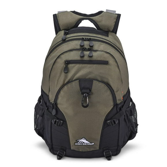 Mochila High Sierra Loop para viajes o trabajo, color oliva