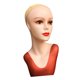 thumbnail image 4 of Maquillaje Cabeza De Maniquí Femenina Profesional De 21,26 Pulgadas Para Pelucas Postizos Gorras Rojo, 4 of 5