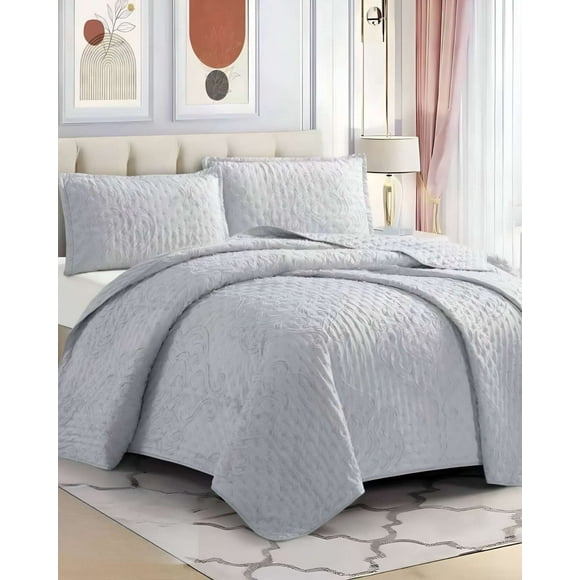 Cobertor Colcha Quilt Tufting De Lujo Suave Plaza Y Media