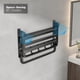 thumbnail image 4 of Estante de baño Voldra de 60 cm con 2 toalleros y 7 ganchos, 4 of 7