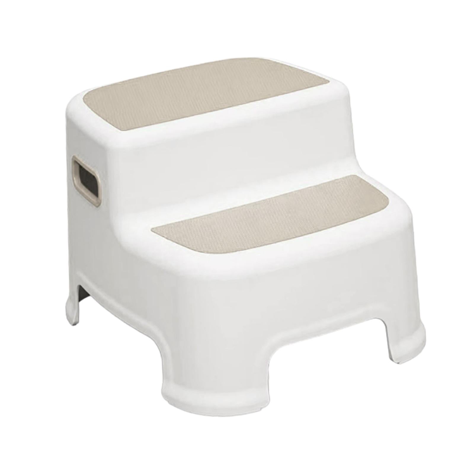 Bothyi - Taburete Con Escalón Taburete Antideslizante De Dos Escalones Para Niños Para Inodoro Salas De Estar Dormitorio Gris