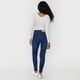 thumbnail image 3 of Jeans Mujer Skinny Tiro Alto Azul Oscuro Botones Corona, 3 of 5