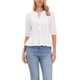 thumbnail image 1 of INSPIRE CHIC Blusa Bohemia para Mujer con Cuello de Lazo, Manga a Media Altura, Bordado de Ojales y Dobladillo con Volantes Peplum Blanco L, 1 of 6
