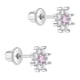 thumbnail image 2 of Aros de flor con circones rosados y transparentes para bebes, 2 of 2