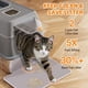 thumbnail image 5 of Caja de arena para gatos Fitrobust de acero inoxidable, extra grande, 5 of 9