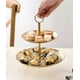 thumbnail image 2 of 2 Porta Cupcake Porta Torta Exhibidor Candy Bar Soporte 2niv Dorado, 2 of 10