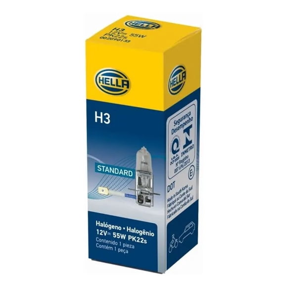 PACK 10 AMPOLLETAS HELLA H3 12V